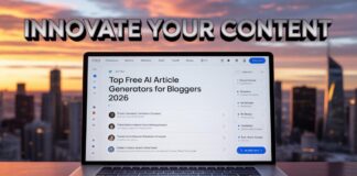 Top Free AI Article Generators for Bloggers (2026 Tested & Ranked) Image