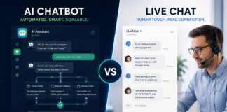 AI chatbots vs live chat tools comparison image
