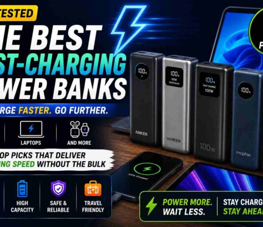 Best Fast-Charging Power Banks in 2026 Compared (Tested for Speed)