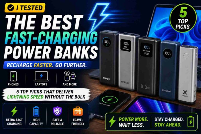 Best Fast-Charging Power Banks in 2026 Compared (Tested for Speed)