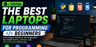 Best Laptops for Programming Beginners Tested for Real Coding