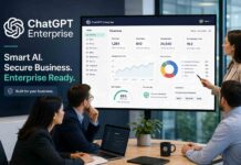 ChatGPT Enterprise Review 2026: Features, Pricing & Verdict (Tested) ChatGPT Enterprise dashboard on a computer screen