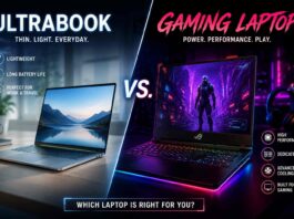 Gaming laptop vs ultrabook comparison