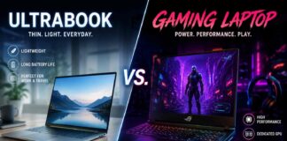 Gaming laptop vs ultrabook comparison