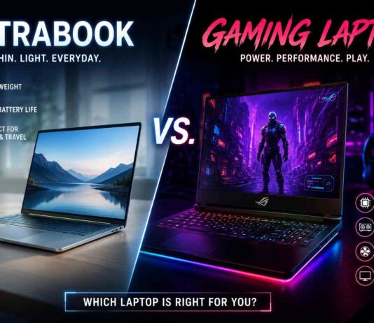 Gaming laptop vs ultrabook comparison