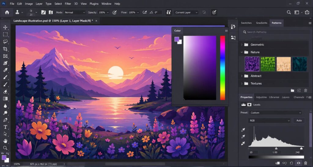photoshop screen image