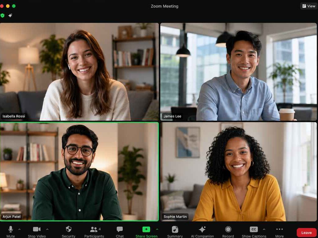 Zoom meeting screenshot image